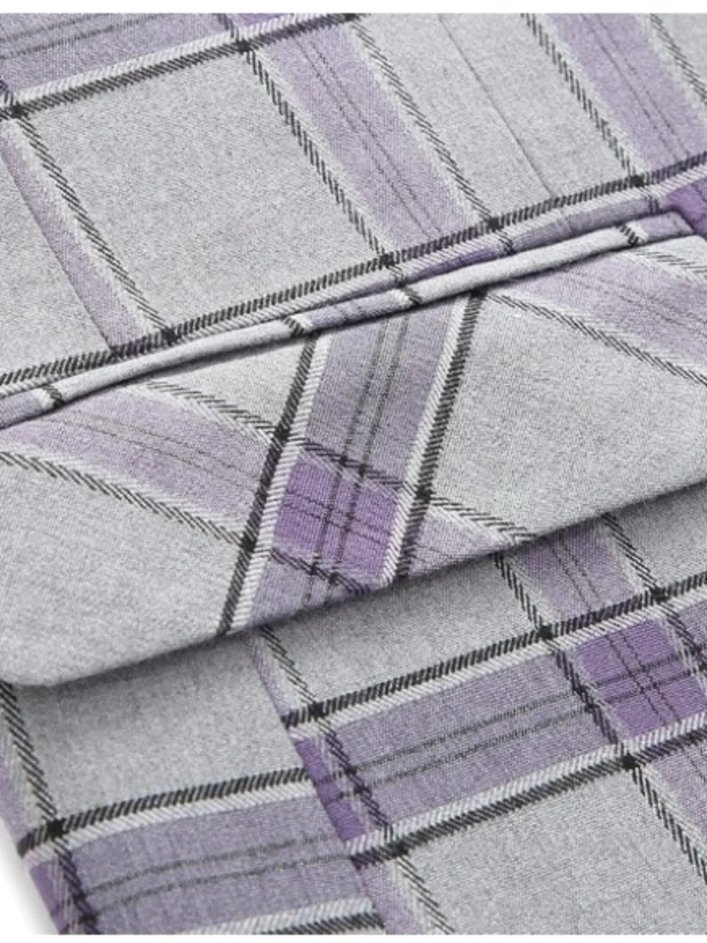 TALLIA Gray and Lavender Windowpane Plaid Sport Coat